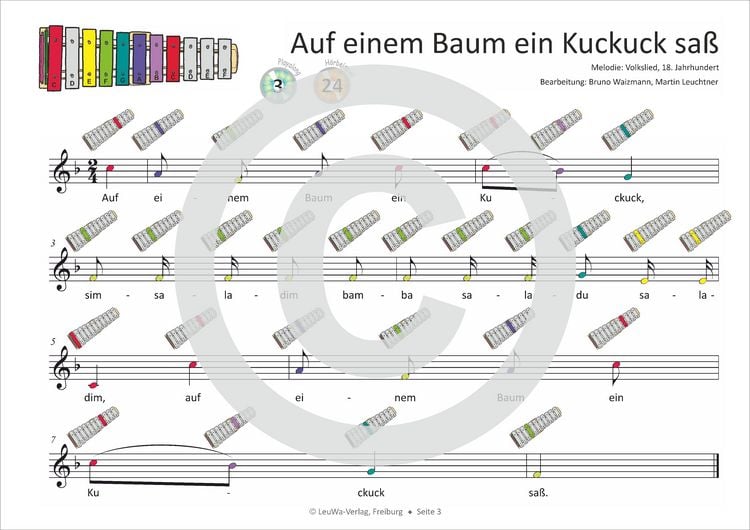 Produktbild: Einfacher!-Geht-Nicht: 18 Kinderlieder BAND 2 &ndash; f&uuml;r das SONOR&reg; BWG Boomwhackers Glockenspiel mit CD