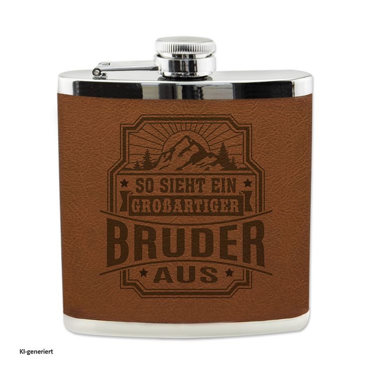 Produktbild: HTI-Living Echter Kerl Flachmann Bruder Echter Kerl Flachmann Bruder