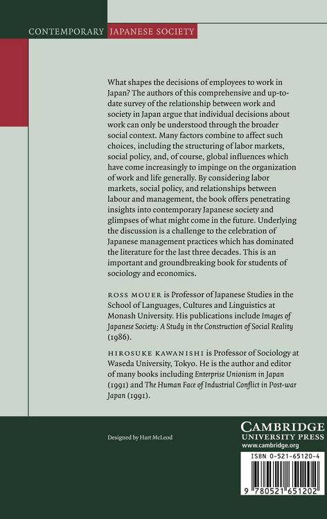 Produktbild: A Sociology of Work in Japan