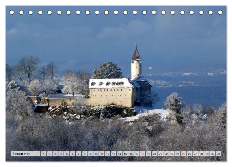 Produktbild: Schlossromantik (Tischkalender 2026 DIN A5 quer), CALVENDO Monatskalender