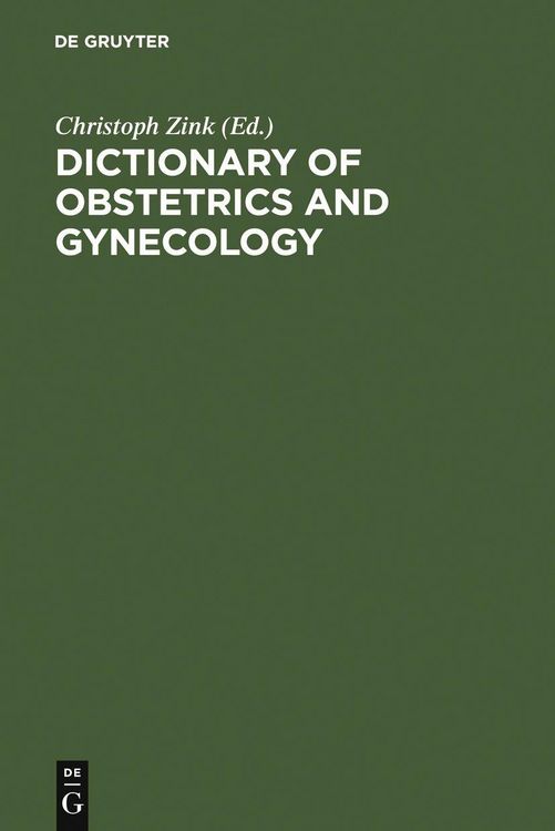 Produktbild: Dictionary of Obstetrics and Gynecology