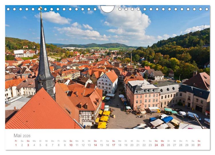 Produktbild: TH&Uuml;RINGEN 2026 (Wandkalender 2026 DIN A4 quer), CALVENDO Monatskalender