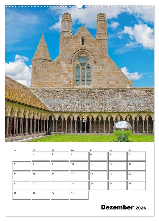Produktbild: Normandie - Reiseplaner (hochwertiger Premium Wandkalender 2026 DIN A2 hoch), Kunstdruck in Hochglanz