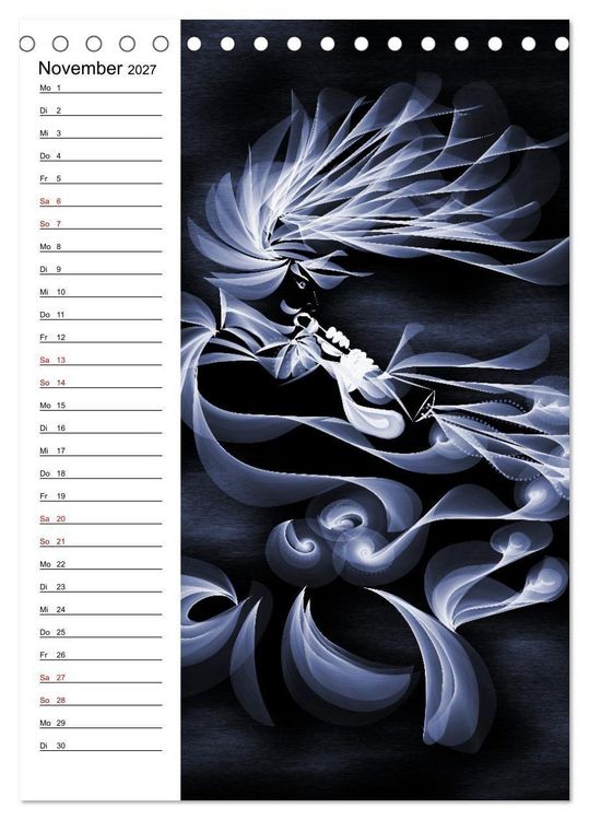Produktbild: Textile Gewebekunst (Tischkalender 2027 DIN A5 hoch), CALVENDO Monatskalender