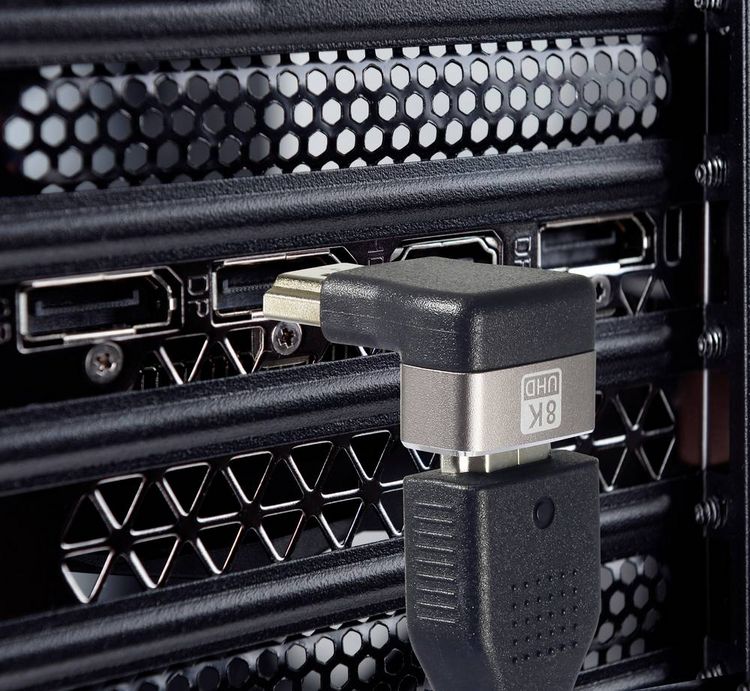 Produktbild: SpeaKa Professional SP-11302012 HDMI Adapter [1x HDMI-Stecker - 1x HDMI-Buchse] Schwarz, Silber UHD 8K @ 60 Hz, UHD 4K @ 120H