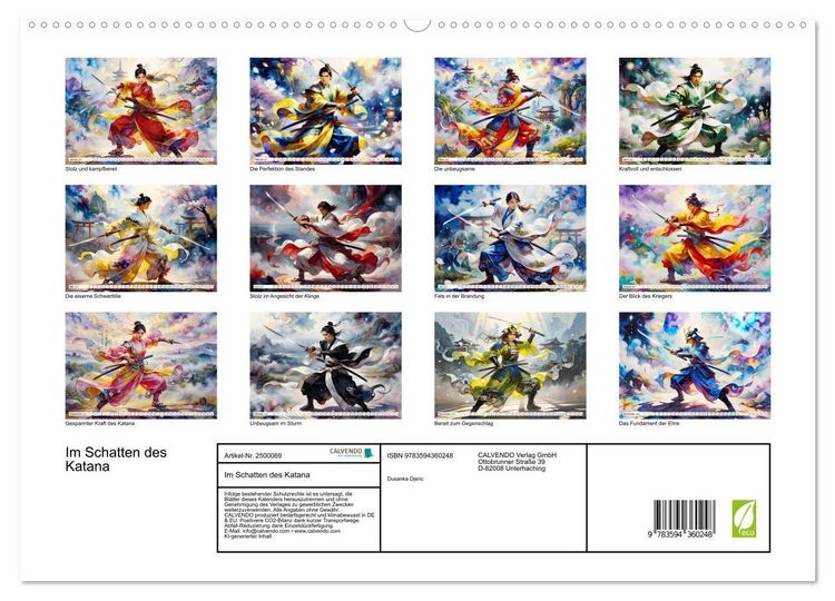 Produktbild: Im Schatten des Katana (hochwertiger Premium Wandkalender 2027 DIN A2 quer), Kunstdruck in Hochglanz