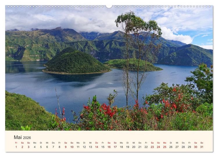 Produktbild: Entdecke Ecuador (hochwertiger Premium Wandkalender 2026 DIN A2 quer), Kunstdruck in Hochglanz