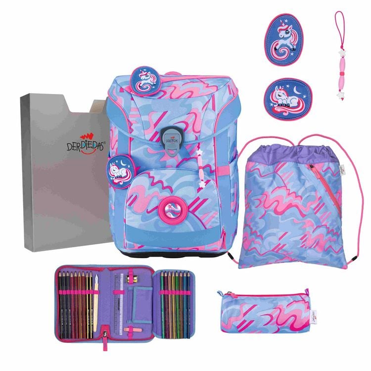 Produktbild: DerDieDas Schulranzen Set ErgoFlex Easy Superflash, Schulranzen Set, 5tlg, Magic Unicorn