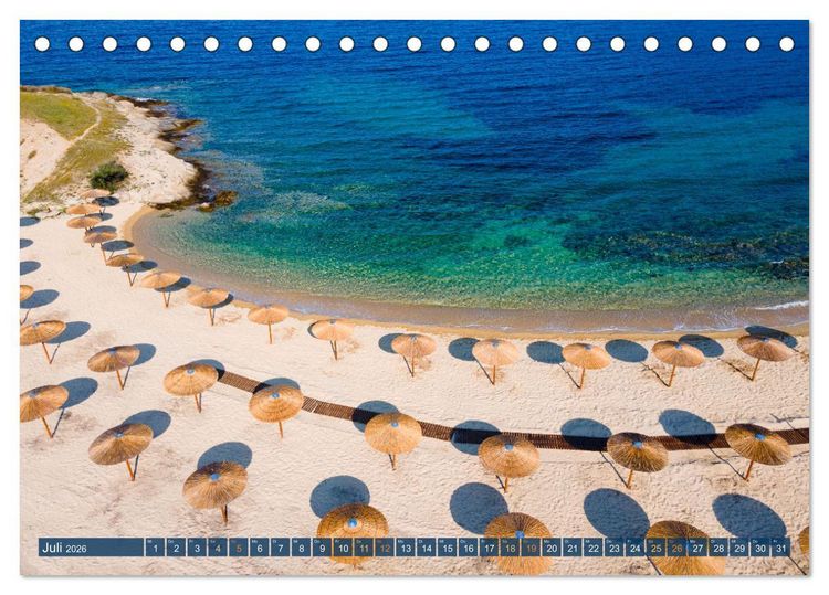 Produktbild: Traumstr&auml;nde Griechenlands (Tischkalender 2026 DIN A5 quer), CALVENDO Monatskalender