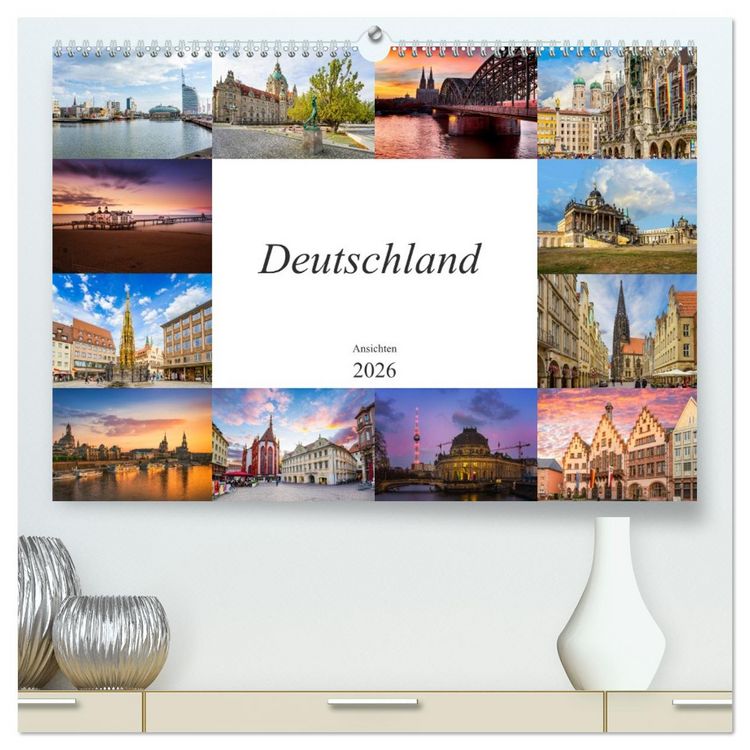 Produktbild: Deutschland Ansichten (hochwertiger Premium Wandkalender 2026 DIN A2 quer), Kunstdruck in Hochglanz