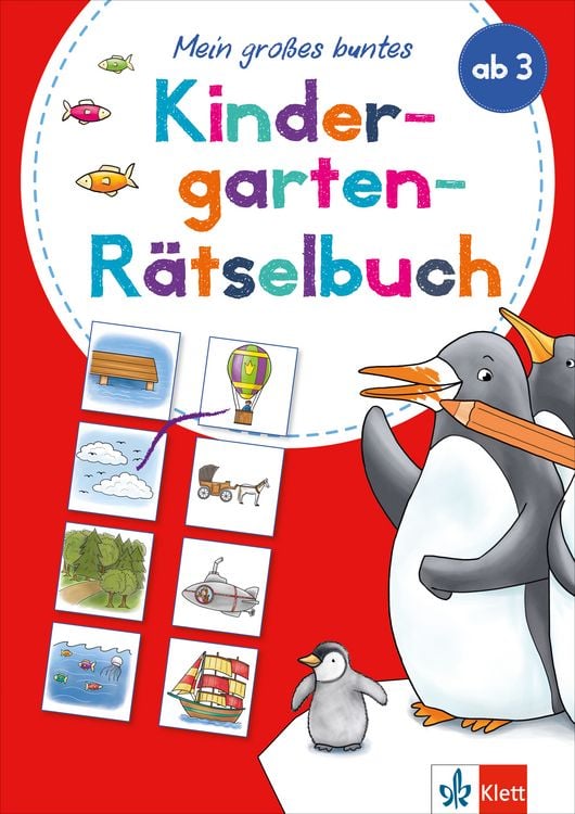 Produktbild: Klett Mein gro&szlig;es buntes Kindergarten-R&auml;tselbuch