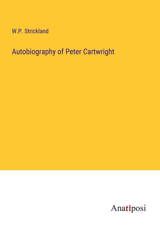 Produktbild: Autobiography of Peter Cartwright