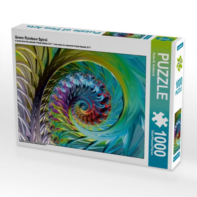 Produktbild: CALVENDO Puzzle Green Rainbow Spiral | 1000 Teile Lege-Gr&ouml;&szlig;e 64x48cm Foto-Puzzle f&uuml;r gl&uuml;ckliche Stunden