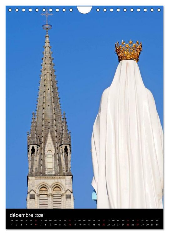 Produktbild: Lourdes en lumi&egrave;re (Calendrier mural 2026 DIN A4 horizontal), CALVENDO calendrier mensuel