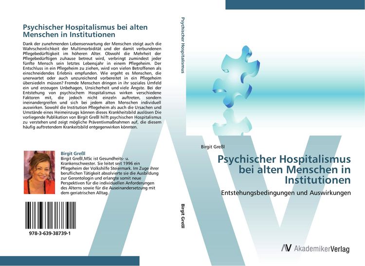 Produktbild: Psychischer Hospitalismus bei alten Menschen in Institutionen