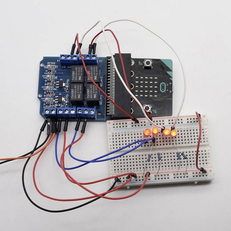 Produktbild: TRU COMPONENTS TC-9072504 Relais-Platine 1 St. Passend f&uuml;r (Entwicklungskits): BBC micro:bit