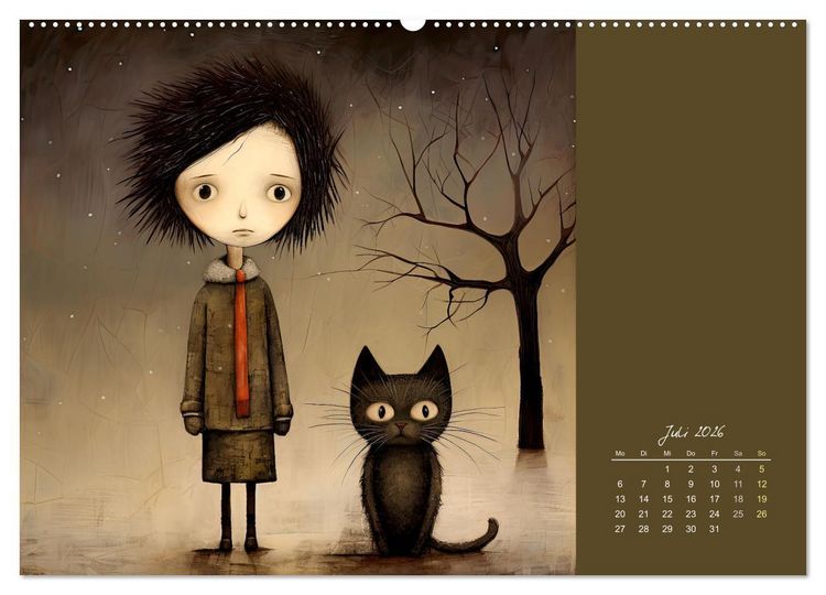 Produktbild: Die Katze - mein Freund (Wandkalender 2026 DIN A2 quer), CALVENDO Monatskalender