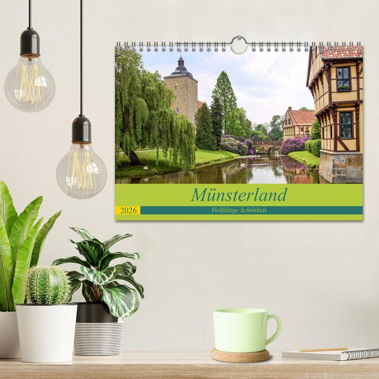 Produktbild: M&uuml;nsterland - Vielf&auml;ltige Sch&ouml;nheit (Wandkalender 2026 DIN A4 quer), CALVENDO Monatskalender