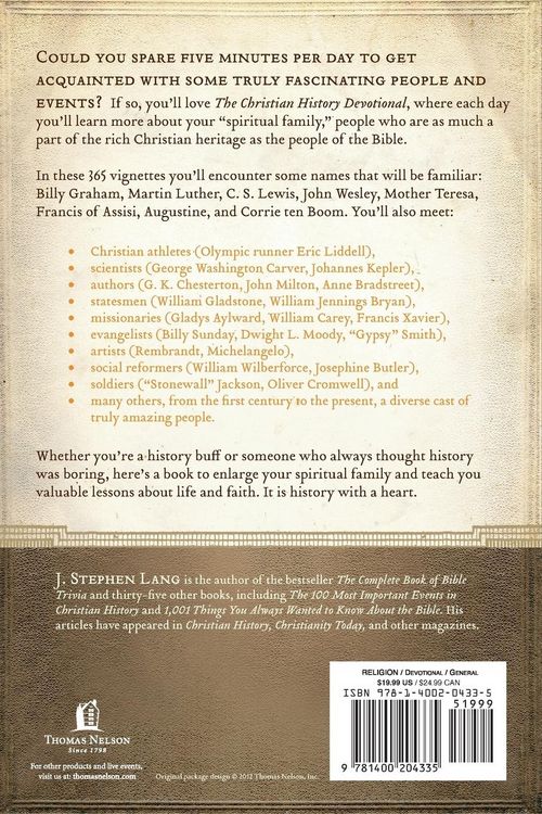 Produktbild: The Christian History Devotional