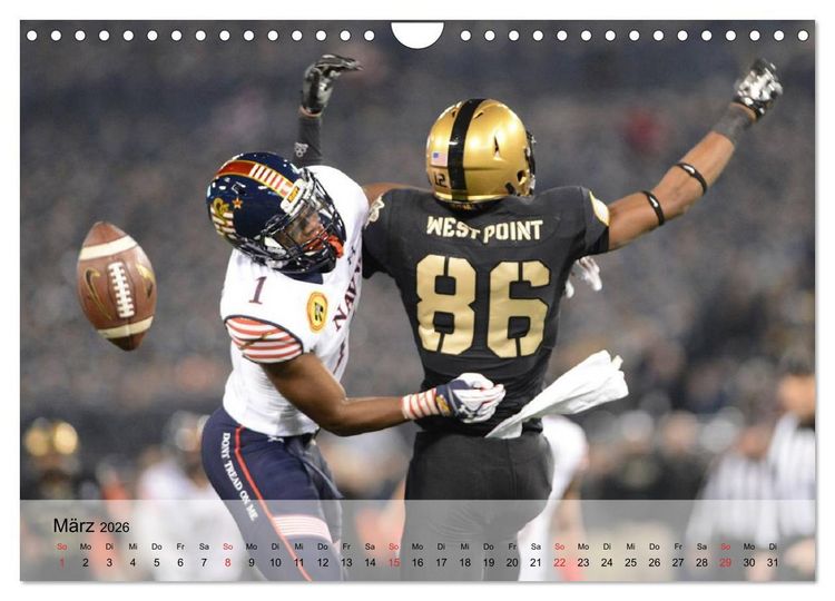 Produktbild: Sport. American Football (Wandkalender 2026 DIN A4 quer), CALVENDO Monatskalender