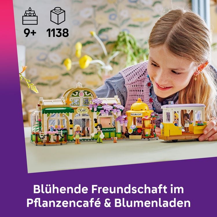Produktbild: LEGO Friends 42671 Pflanzencaf&eacute; und Blumenkiosk, Spielzeug mit Figuren