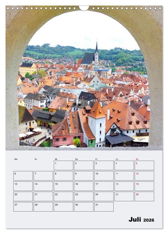 Produktbild: Tschechiens Highlights (Wandkalender 2026 DIN A3 hoch), CALVENDO Monatskalender