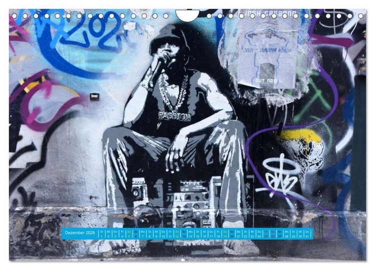 Produktbild: Streetart-Kunst, die die Stra&szlig;en Londons atmen l&auml;sst (Wandkalender 2026 DIN A4 quer), CALVENDO Monatskalender