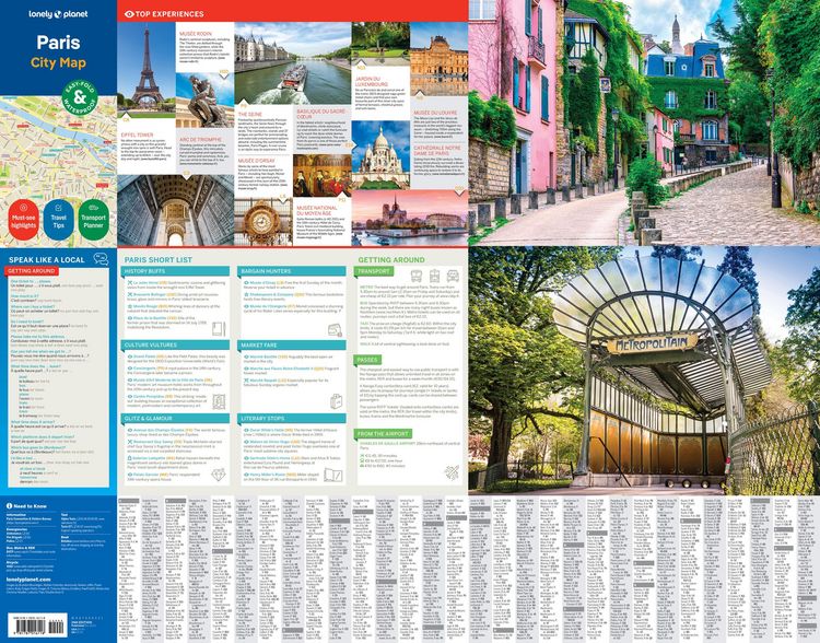 Produktbild: Lonely Planet Paris City Map