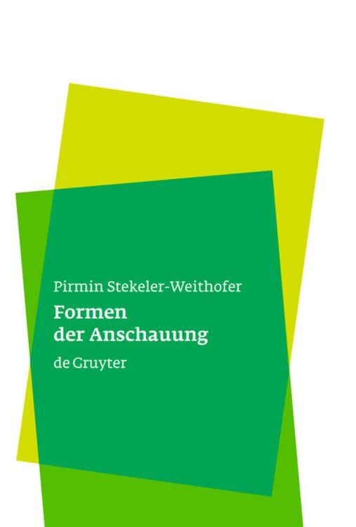 Produktbild: Formen der Anschauung
