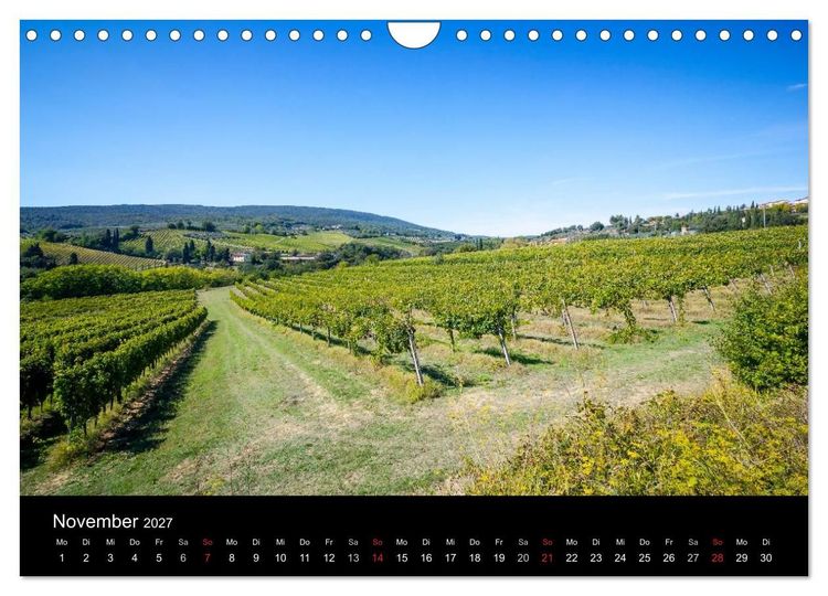 Produktbild: Toskana Landschaften (Wandkalender 2027 DIN A4 quer), CALVENDO Monatskalender