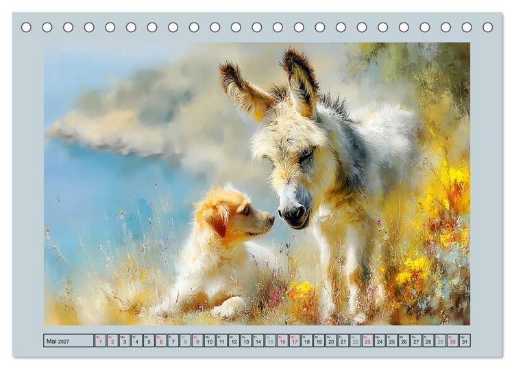 Produktbild: Zwergesel. Kleine Langohren mit gro&szlig;em Charme (Tischkalender 2027 DIN A5 quer), CALVENDO Monatskalender