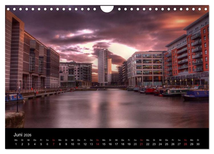 Produktbild: Europ&auml;ische St&auml;dte bei Nacht (Wandkalender 2026 DIN A4 quer), CALVENDO Monatskalender