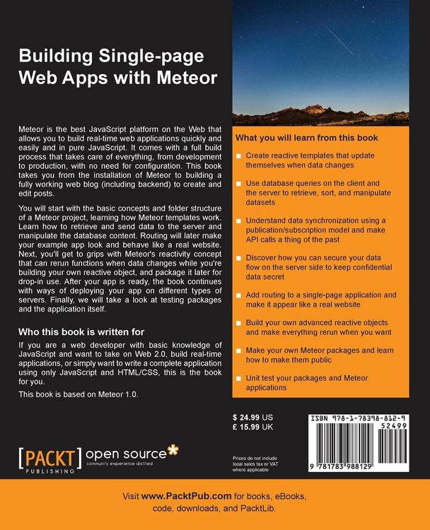 Produktbild: Building Single-page Web Apps with Meteor