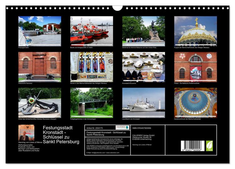 Produktbild: Festungsstadt Kronstadt - Schl&uuml;ssel zu Sankt Petersburg (Wandkalender 2026 DIN A3 quer), CALVENDO Monatskalender