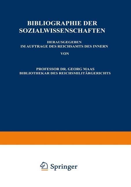 Produktbild: Bibliographie der Sozialwissenschaften