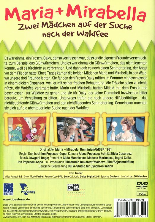 Produktbild: Maria + Mirabella - Zwei M&auml;dchen auf der Suche nach der Waldfee