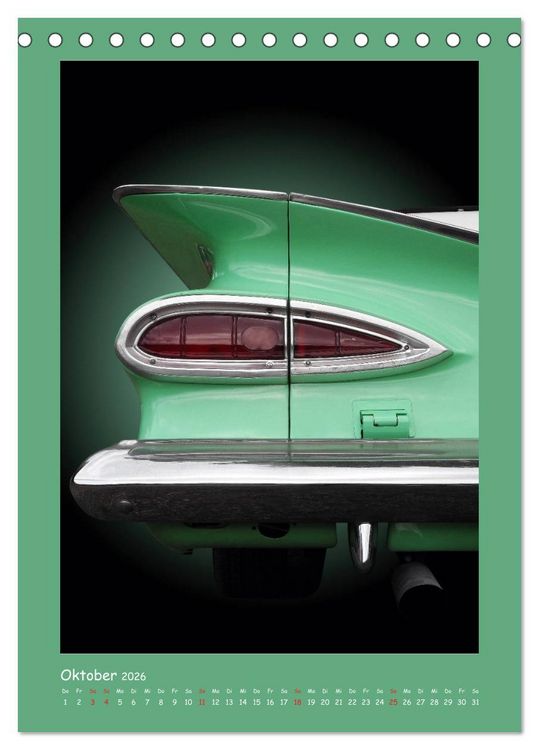 Produktbild: US Klassiker 1956 bis 1966 (Tischkalender 2026 DIN A5 hoch), CALVENDO Monatskalender