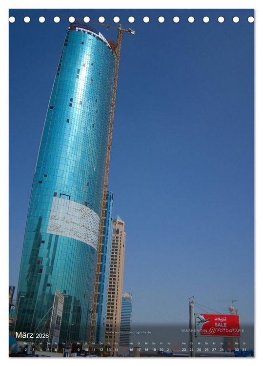 Produktbild: Grenzenloses Dubai (Tischkalender 2026 DIN A5 hoch), CALVENDO Monatskalender
