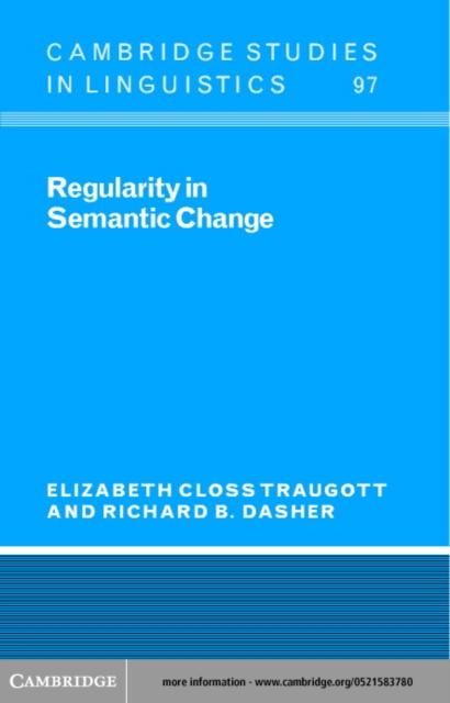 Produktbild: Regularity in Semantic Change
