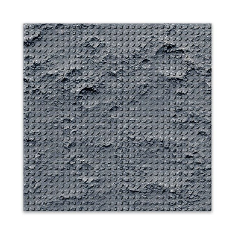Produktbild: BRIXIES 225004 - Platte 32 x 32 Mond, Fotorealistische Bauplatte, 1 St&uuml;ck