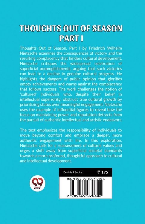 Produktbild: Thoughts Out Of Season Part I