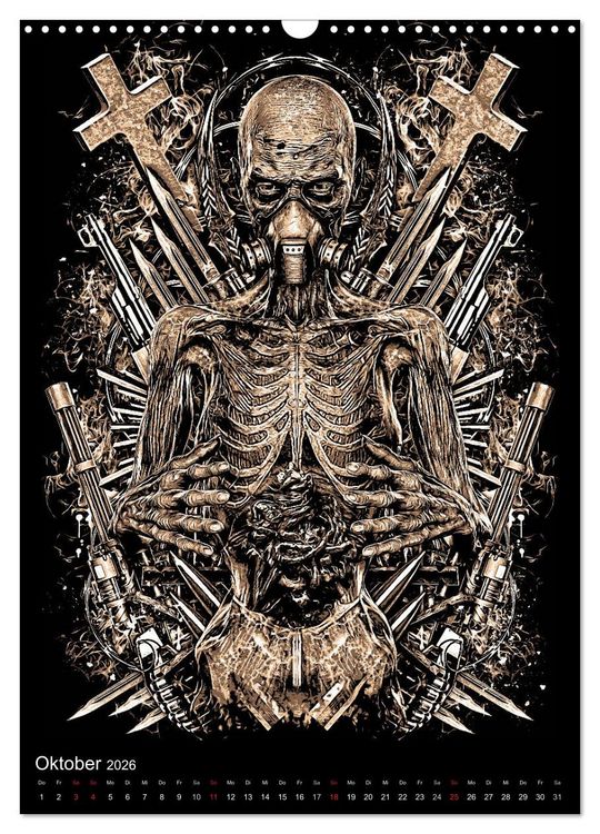Produktbild: BLOODBOY/FEAR ILLUSTRATION (Wandkalender 2026 DIN A3 hoch), CALVENDO Monatskalender