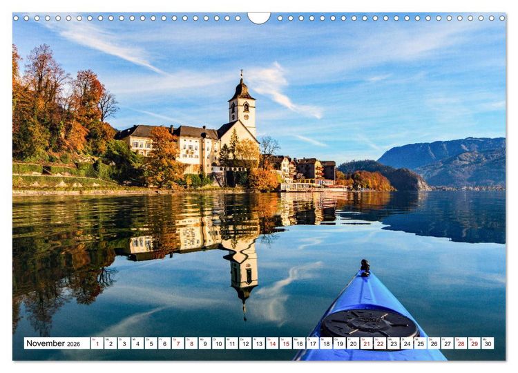 Produktbild: Kajaktour am Wolfgangsee (Wandkalender 2026 DIN A3 quer), CALVENDO Monatskalender