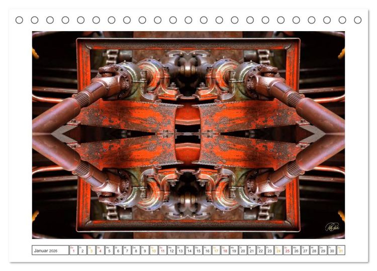 Produktbild: Faszination Spiegelung - Industrie und Technik (Tischkalender 2026 DIN A5 quer), CALVENDO Monatskalender