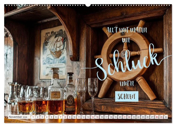 Produktbild: Meerblick und Plattschnack (Wandkalender 2026 DIN A2 quer), CALVENDO Monatskalender