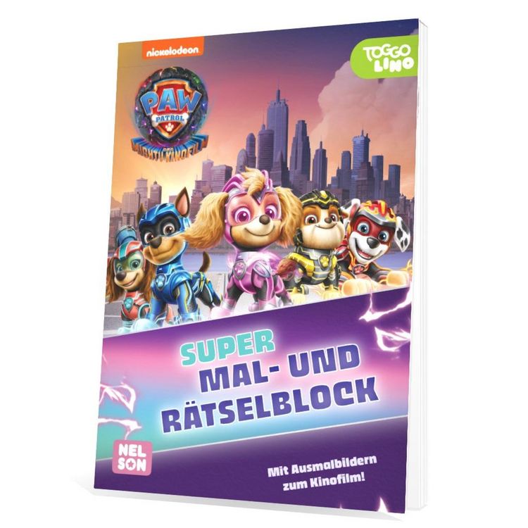 Produktbild: PAW Patrol - Der Mighty Kinofilm: Super Mal- und R&auml;tselblock