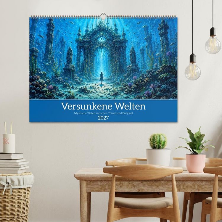 Produktbild: Versunkene Welten &ndash; Mystische Tiefen zwischen Traum und Ewigkeit (Wandkalender 2027 DIN A2 quer), CALVENDO Monatskalender