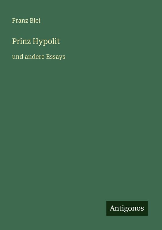 Produktbild: Prinz Hypolit