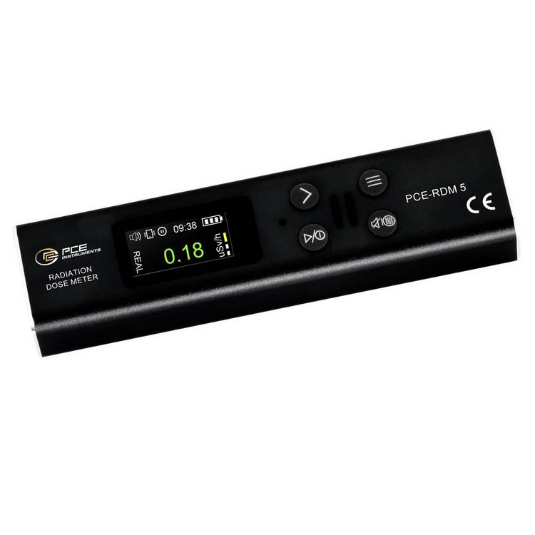 Produktbild: PCE Instruments Strahlen Dosimeter PCE-RDM 5 |&szlig;-, y- und R&ouml;ntgenstrahlung |9.999 &micro;Sv/h |Alarm |Echtzeit |USB-C |IP20