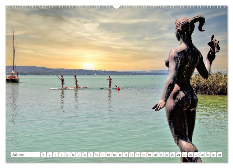 Produktbild: Stand-Up-Paddling SUP (hochwertiger Premium Wandkalender 2026 DIN A2 quer), Kunstdruck in Hochglanz